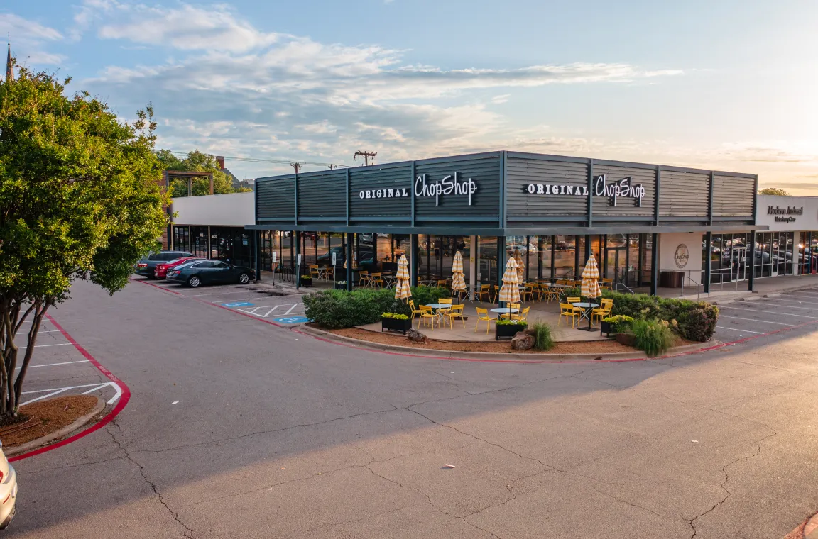 Original Chop Shop storefront corner view